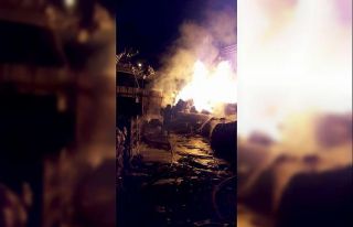 Fethiye’de hurdacıda yangın paniği