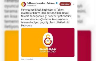Galatasaray’dan Fenerbahçe’ye geçmiş olsun...