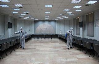 Gaziantep Ticaret Borsası dezenfekte edildi