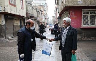 Gaziantep yeşil sabun ve çamaşır suyu dağıtıyor