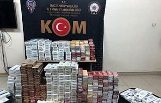 Gaziantep’te 6 bin 100 paket kaçak sigara ele geçirildi