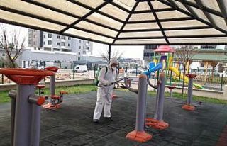Gaziantep’te temizlik timi 7/24 iş başında