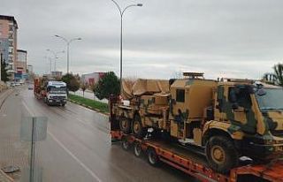 Gaziantep’ten İdlib’e zırhlı araç sevkıyatı