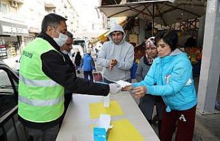 Gaziemir’in pazar yerlerinde korona virüsü seferberliği