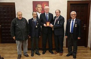 Gazilerden Başkan Kurt’a ziyaret