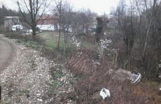 Geri geri gelirken şarampole uçtular: 2 yaralı