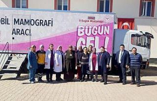 Gezici Kanser Tarama Tırı Sarıoğlan’da