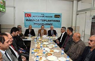 Gümüşhane’de mahalle toplantıları devam ediyor