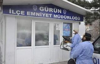 Gürün ilçesinde dezenfekte çalışmaları