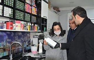 Hakkari’de bayan kuaförlere korona virüs denetimi