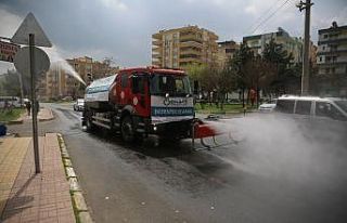 Haliliye’de dezenfekte çalışmaları sürüyor