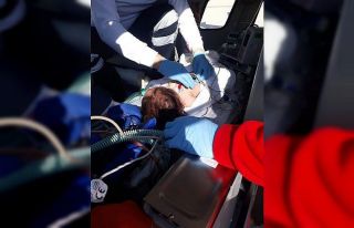 Helikopter ambulans 11 aylık bebek için havalandı
