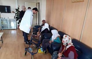 Huzurevi sakinleri sağlık taramasından geçti
