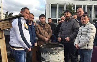 İBB önündeki eylemcilere korona virüs engeli