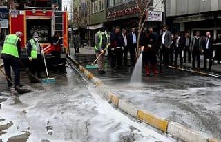 Iğdır’da dezenfekte çalışmaları devam ediyor