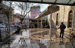 İlçedeki tüm camilerde temizlik ve hijyen çalışmaları