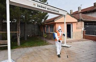 İnönü Belediyesi koronavirüse karşı teyakkuzda