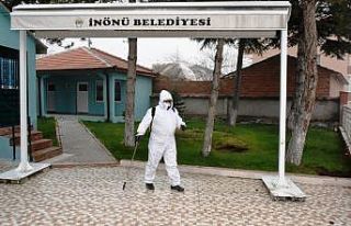 İnönü’de dezenfekte çalışmaları aralıksız...