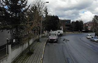 İstanbul’da cadde ve sokakların dezenfekte çalışması...