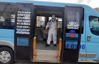 İstanbul’da hatlı minibüsler korona virüsüne...