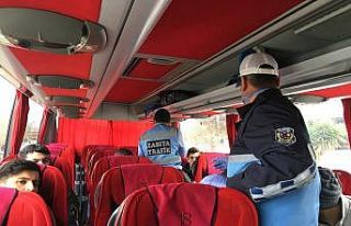 İzmir otogarında virüse karşı yolcu denetimi