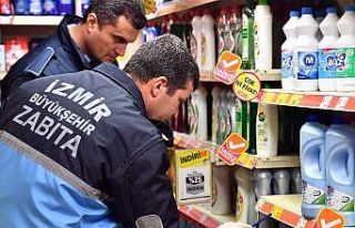 İzmir’de zabıtadan korona virüsü fırsatçılarına...