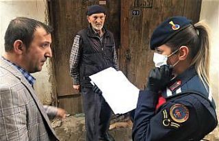 Jandarma 65 yaş ve üzeri vatandaşlar için seferber