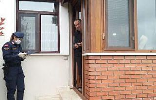 Jandarma karantina denetimlerini sürdürüyor