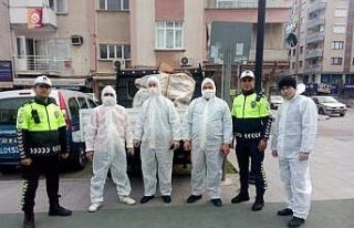 Kağıt toplayıcılarına korona virüs bilgilendirmesi