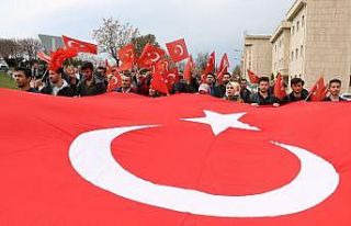 Kahramanmaraş’ta Mehmetçiğe destek yürüyüşü