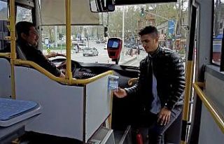 Kahramanmaraş’ta toplu taşıma araçlarına el...