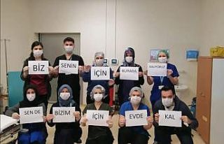 Karacabey’de sağlık çalışanlarından ‘Evde...