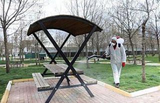 Karaköprü’de korona mücadelesinde 60 ton dezenfekte...