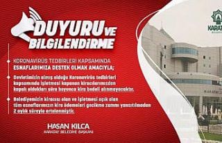 Karatay Belediyesi, esnaf için kira ödemelerini...