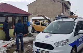 Karlıova’da korona virüsüne karşı dezenfekte...