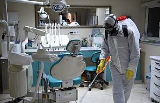 Kartepe Belediyesi Diş Hastanesini dezenfekte etti