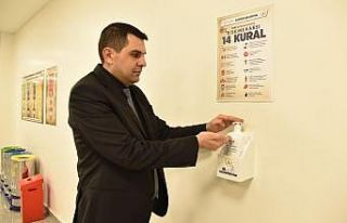 Kartepe Belediyesi’nde virüs önlemi