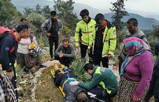 Kayalıklardan düşüp mahsur kalan şahıs, itfaiye...