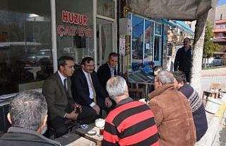 Kaymakam ve başkan esnafları ziyaret etti