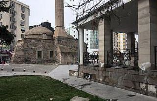 Kayseri’de cami avlusunu fareler bastı