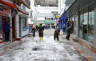 Kdz. Ereğli’de Cadde ve sokaklar yıkanıyor