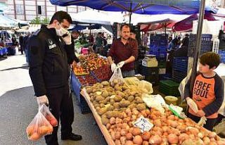 Kepez zabıtası yaşlılar için pazar ve market...
