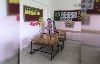 Kilis’te okullar dezenfekte ediliyor