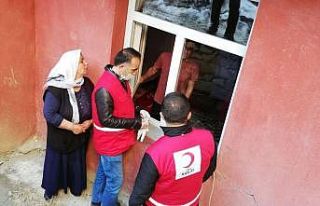 Kızılaydan yaşlılara destek