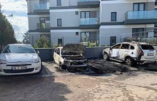 Kocaeli’de alev alan 3 araç kullanılamaz hale...