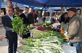 Koçarlı semt pazarlarında korona önlemi