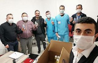 Kolonya üreticisinden sağlık çalışanlarına...