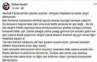 Korona sürecinde oyuncu Orhan Aydın’dan annesinin...