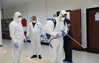 Korona virüs dezenfekte çalışmaları başladı