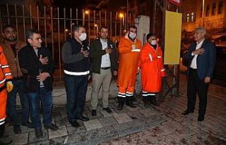 Korona virüs önlemi için dezenfekte çalışmaları...